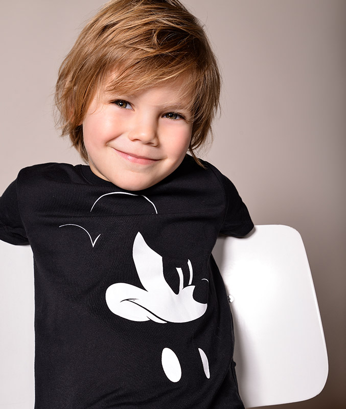 ZWART T-SHIRT MET PRINT Mickey Mouse





