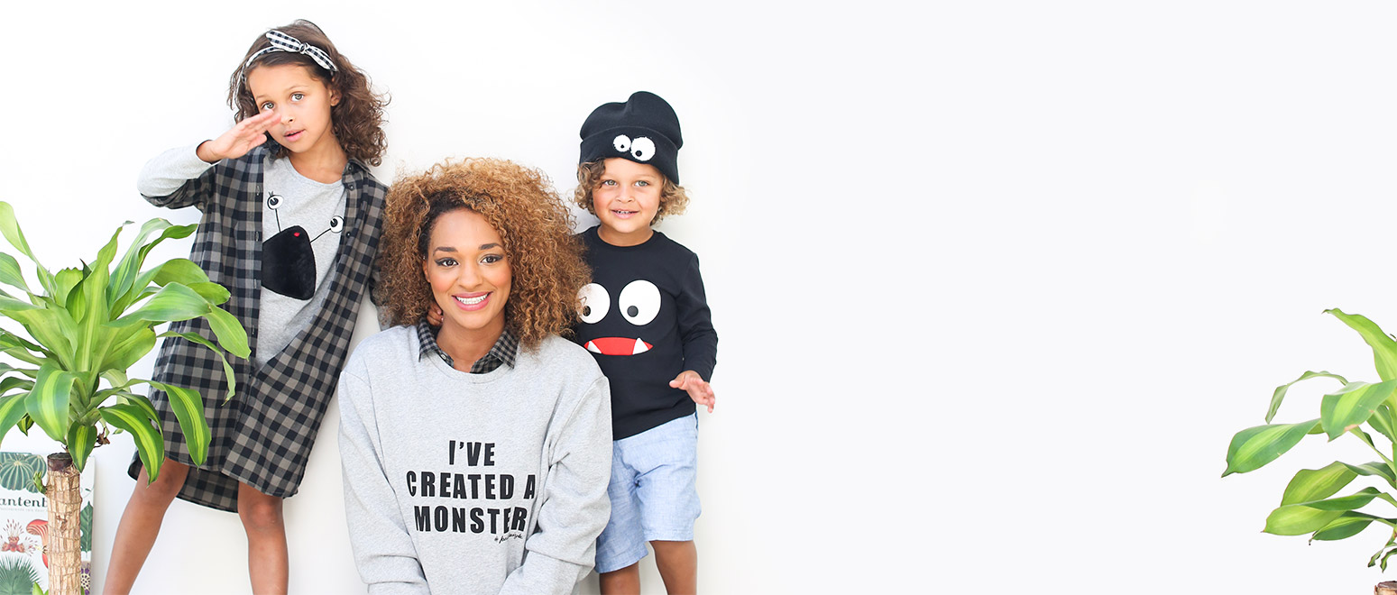 Matching outfits voor kleine en grote monsters! #familystoriesjbc