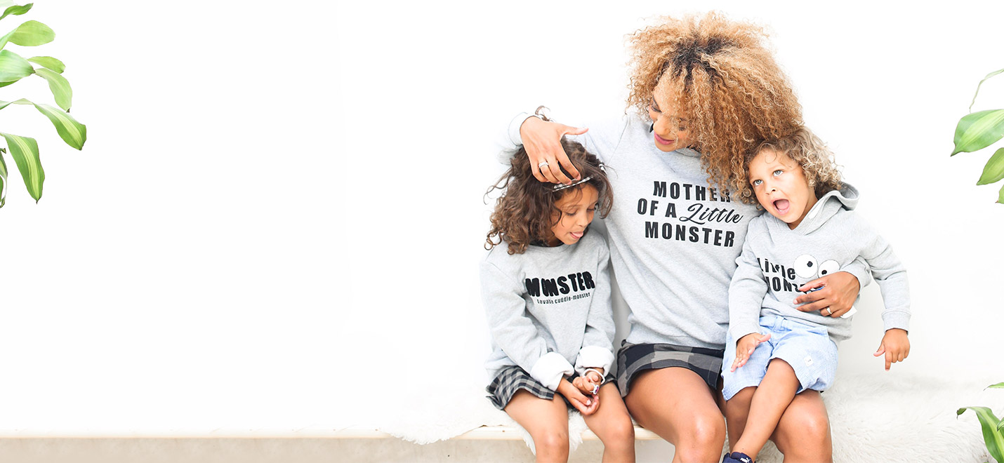 Matching outfits voor kleine en grote monsters! #familystoriesjbc