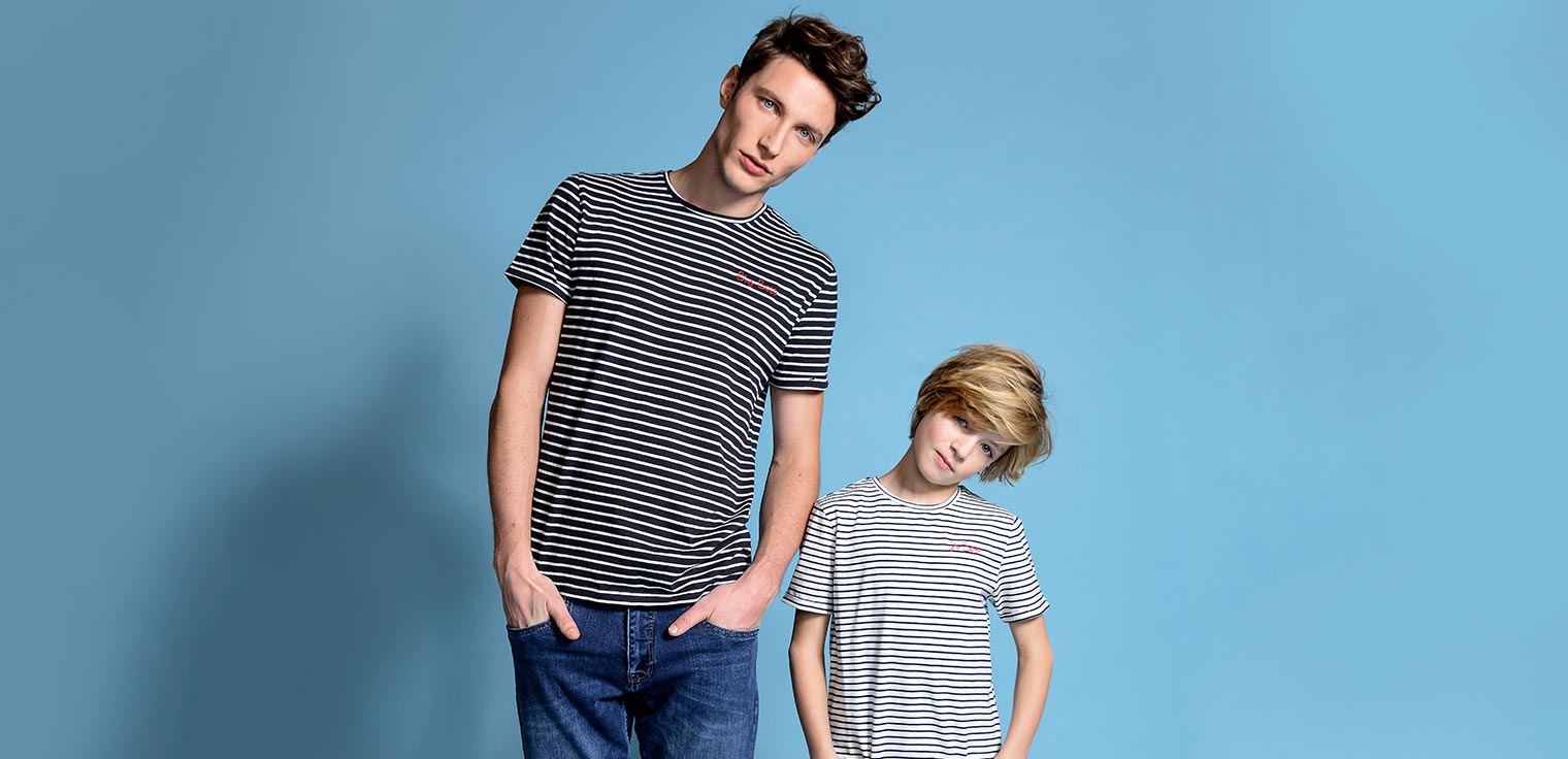 Hemd, polo of T-shirt? Voor elke (mini) man wat wils. Ontdek onze nieuwste twinning-collectie.





