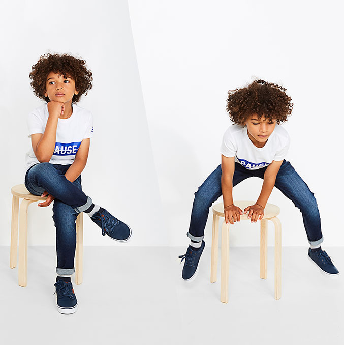 Skinny fit voor jongens: de skinny is altijd even stylish en zit door zijn portie stretch ook steeds comfortabel.